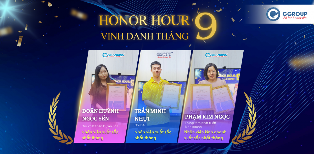 Honor Hour – Vinh danh GGROUP-ER xuất sắc tháng 9/2024