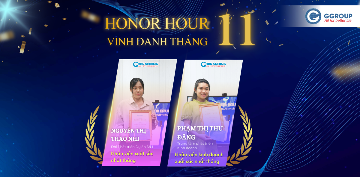 Honor Hour – Vinh danh GGROUP-ER xuất sắc tháng 11/2024